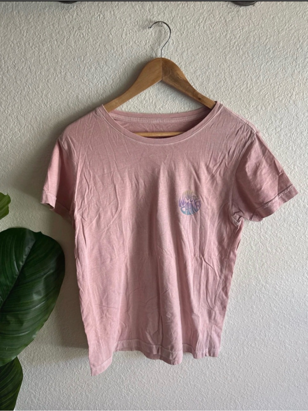 Roxy Women's Light Pink Short Sleeve Tee